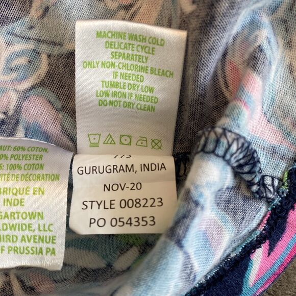 Lilly Pulitzer Girls Giavanna Dress Colorful Floral Long Sleeve Pockets Sz S - Picture 10 of 16